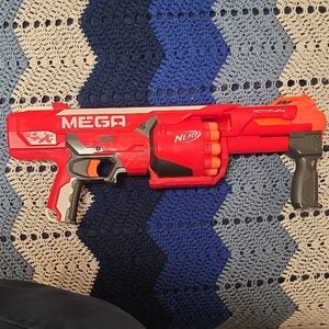 Nerf Mega Rotofury Blaster - Red, Orange, and Black
